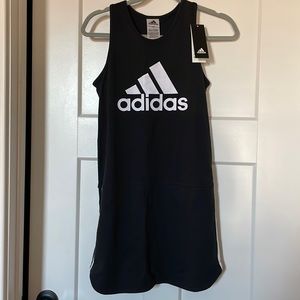 Adidas curved hem tank dress